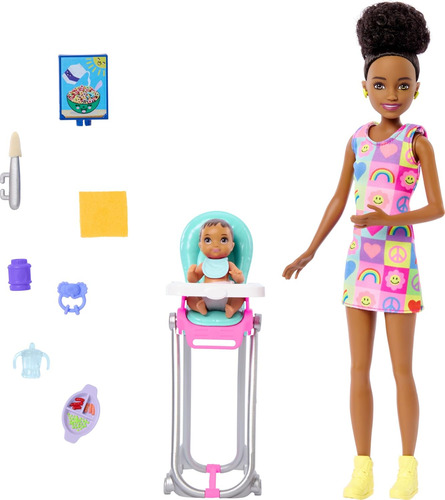Boneca Barbie Skipper Babá Com Bebê Color Change - Mattel