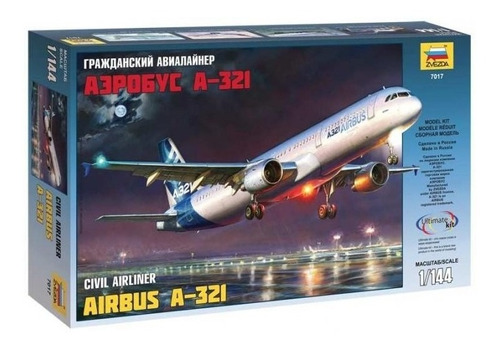 Zvezda Airbus A-321 7017 1/144 Milouhobbies