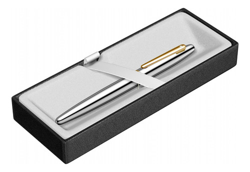 Pluma Sheaffer Vfm Cromo C/ Clip Dorado Lapicera En Estuche