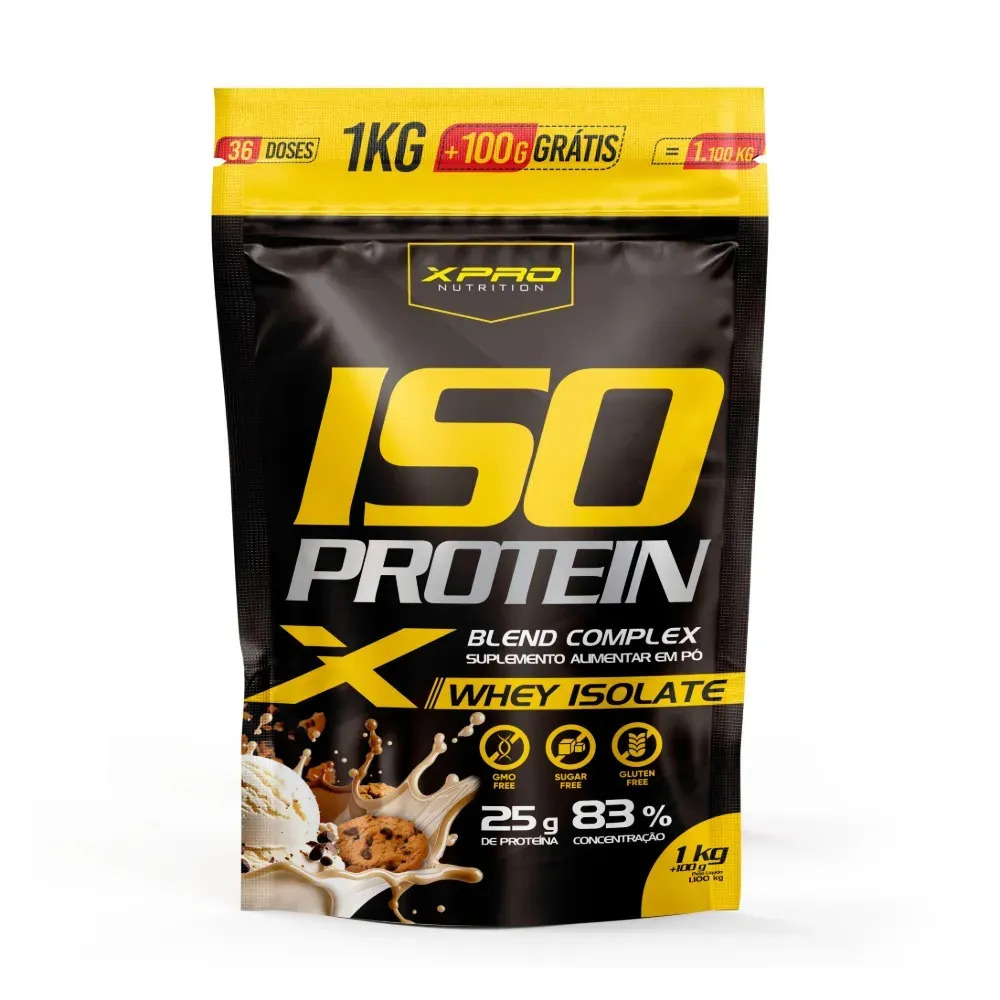 Whey Protein Isolado Iso Blend Complex Zero Açucar Cookies 1.100kg Xpro Nutrition
