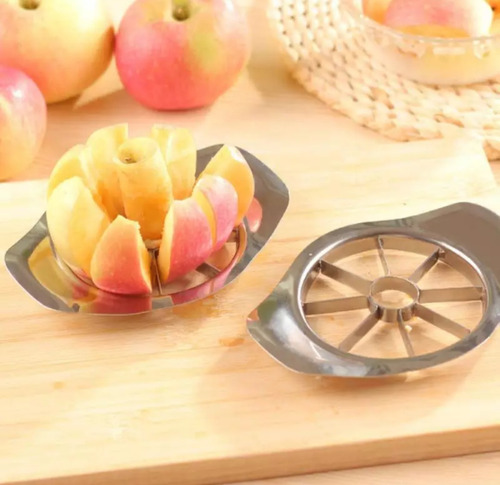 Cortador E Fatiador Inox De Maca, Pera, Frutas E Legumes