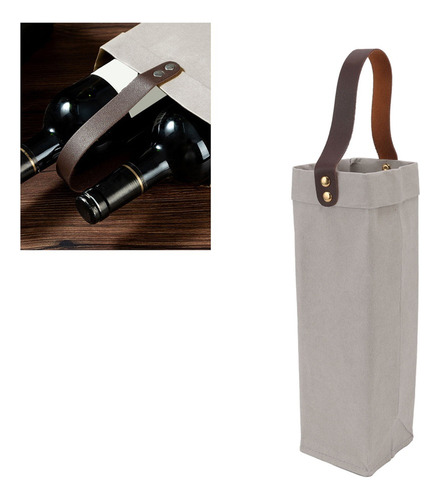 Bolsas De Regalo Para Botellas Con Asas De Papel Kraft Lavab