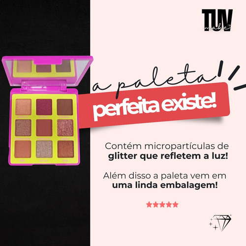 Paleta De Sombra Disorder Com Espelho 9 Cores Ruby Rose
