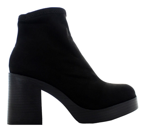 Perugia Botin Tacon Negro Para Mujer 79646