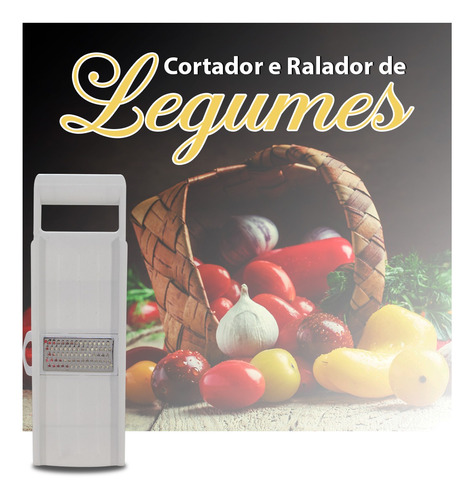 Imagem 2 de 6 de Ralador Cortador Legumes Manual 8 Peças Original 123útil