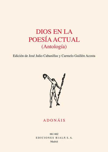Dios En La Poesia Actual - Cabanillas,jose Julio