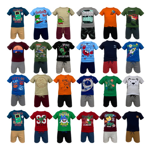 Kit 3 Conjuntos Infantil Menino - Alta Qualidade Algodão