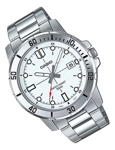Reloj Casio Men Mtp-vd01d Inoxidable Acero Resiste Agua 50m
