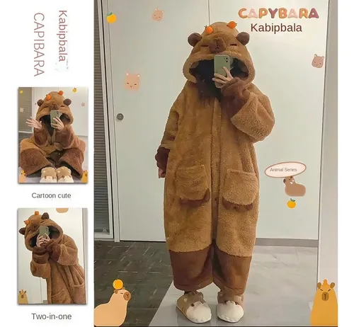 L Pijama De Capibara, Pijama, Ropa De Dormir Cálida