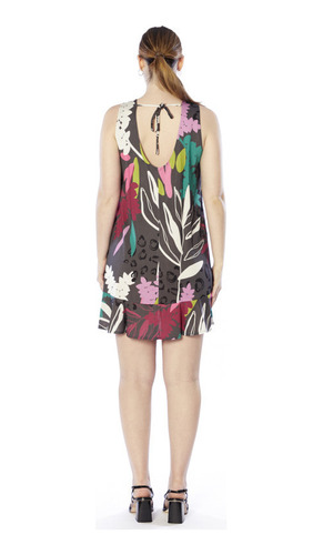 Vestido Estampado Sin Mangas Donna Print Mujer Asterisco