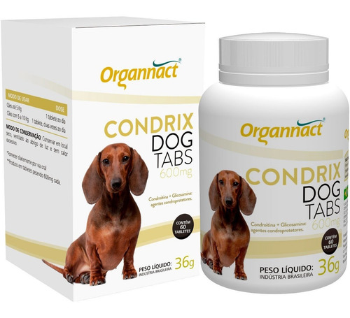 3 Un Condrix Dog Tabs 36g 600mg Organnact