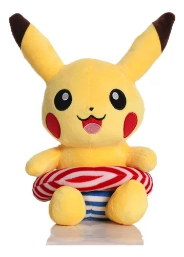 Peluche Pikachu Con Flotador Pokemon 22cm
