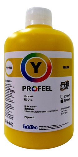 Tinta Inktec E0013 Pigmentada 500ml Magenta 500ml Yellow Tinta Magenta Amarela