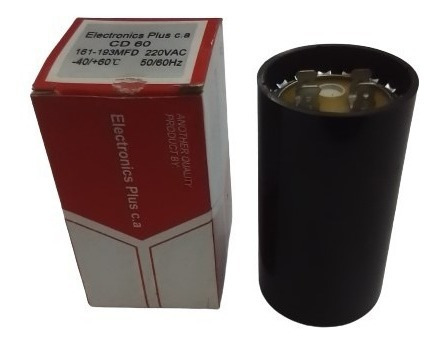 Capacitor De Arranque 161-193  Mfd / 220 Vac Electronic Plus