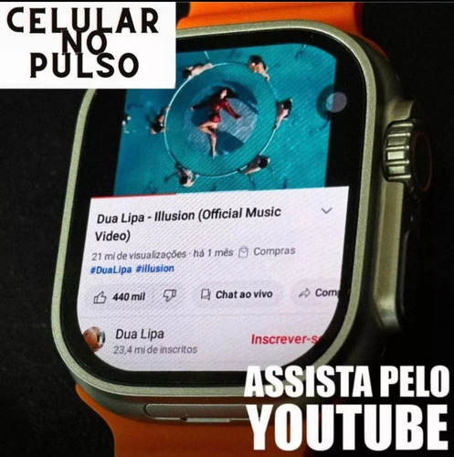 Smartwatch Bw9 Call 4g Com Sistema Android Entrada Para Chip