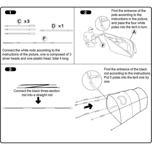 Carpa Tipo Túnel Para Bebés, Cama Portátil Para Niños Y Niña