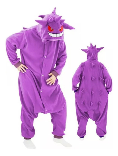 Pijama Grueso De Una Sola Pieza Gengar De Invierno 2022 Para