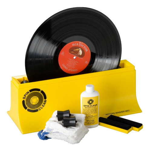 Kit Completo Spin Clean Para Limpieza De Discos De Vinil
