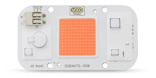 Cob Led Chip 50w - Full Spectrum Bornera Yxo Bridgelux