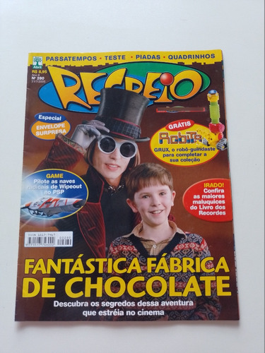 Revista Recreio 280 Fantástica Fábrica De Chocolate   W870