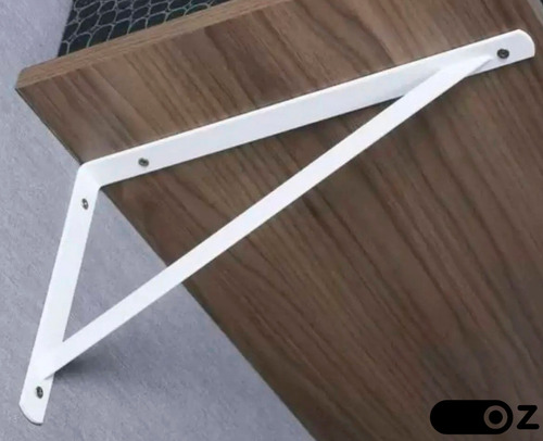Mão Francesa Reforçada Perfil L 20x12 4un Cantoneira Suporte Oz