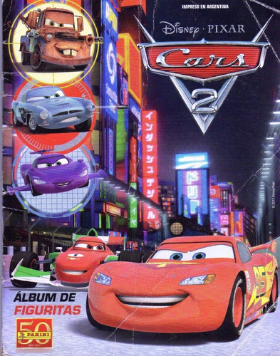 Albúm Cars 2 +poster- Panini 2011 -con 145 Figuritas Pegadas