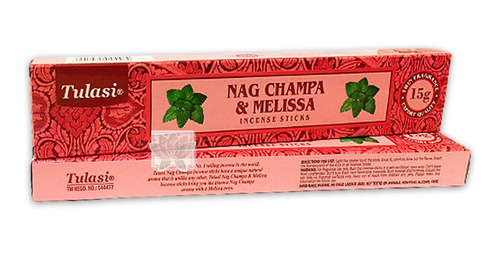 Incienso Tulasi Nag Champa Melisa 15gr