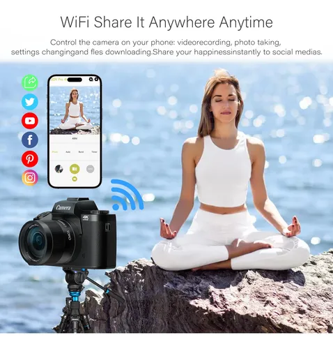 Camara Digital 4k Y 64mp Wifi