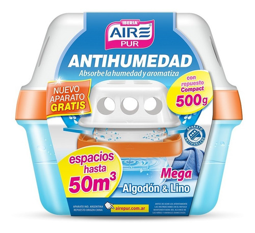 Aire Pur® Antihumedad Mega Algodón & Lino 500gr