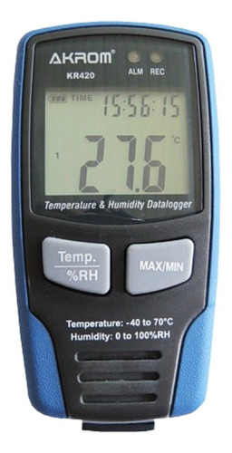 Datalogger De Temperatura E Umidade Com Protetor E Cadeado