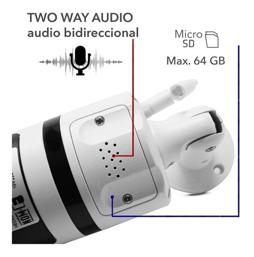 Imagen 2 de 3 de Camara Rca Inalambrica Wifi Mod Rc-8118 Hasta 64 Gb Almacena