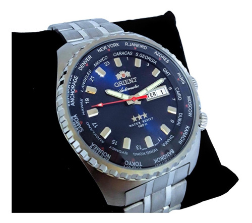 Relógio Orient Automático Gmt 469ss057 Original Nf Garantia