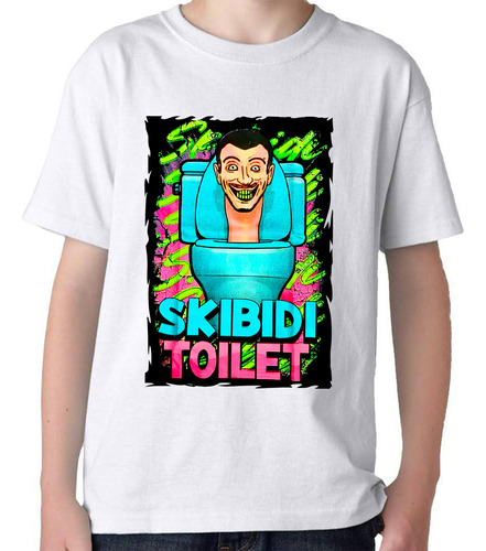 Remera Camiseta Algodon Skibidi Toilet En Varios Colores