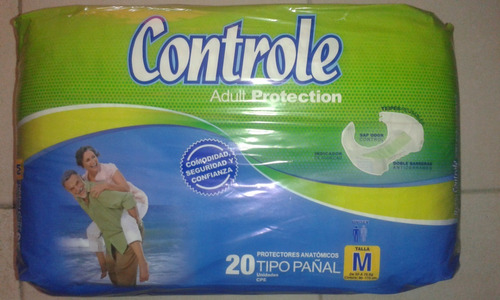 Pañales Marca Controle  Talla M Paquete De 20