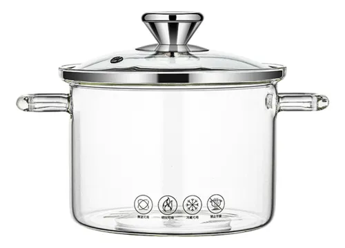 comprar Panela De Vidro De Borosilicato Resistente Ao Calor Com 1,3l