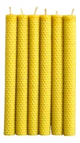 Comprar Velas De Miel. Velas De Cera De Abeja Largas 24cm. 6 Piezas.