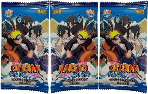 X3 Sobres Premium 5 Cartas Naruto Shippuden Regalo Perfecto 