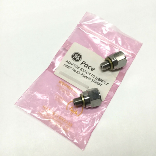 Lot Of 2 Ge Druck Pace Io-adapt-1/8npt Adapter, G1/8 Mal Ssb