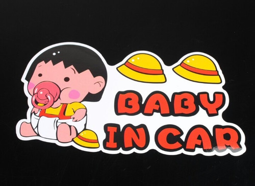 Sticker Animé Auto Bebe A Bordo