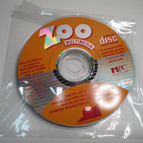Disco Zoo Multimedia - Cd Original Revista Tecnomedia