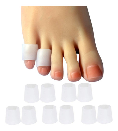 Hoogoo Paquete De 10 Protectores Para Dedos De Los Pies, Pro