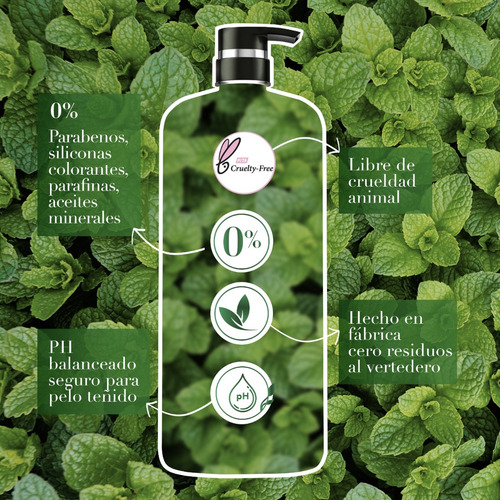 Shampoo Herbal Essences Detox Té Verde & Menta 600 Ml