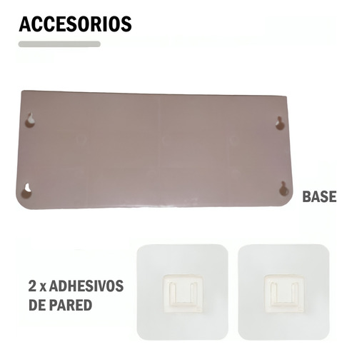 Pack X2 Repisas Estantes Rectangular De Plástico