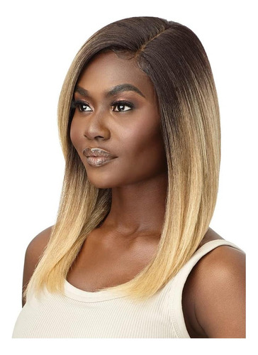 Peluca Frontal De Encaje Outre Yaki Natural 18 Dr Chocolate
