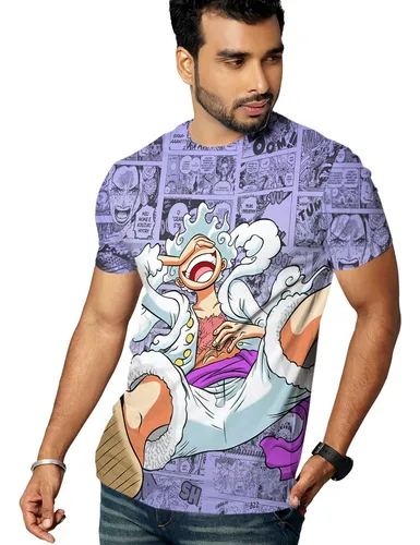 Camisa Camiseta Estampada Full 3d One Piece Monkey D. Luffy