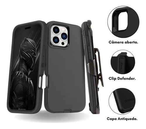 Capa Case Protetora Otterbox Defender Para iPhone 16 Pro Max