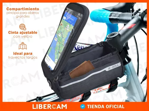 Bolso Porta Celular Bicicleta Impermeable 2 Alforja 1 Lt