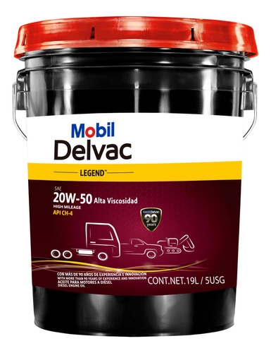 Mobil Delvac Legend 20w-50 Alto Kilometraje Mobil 127763