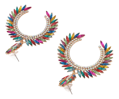 Pendientes Colgantes En Forma De Lágrima Con Flor De Marques