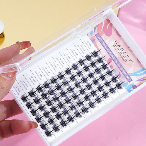 Blister Extensiones Pestañas Mixto 66-88 Racimos +las Pinzas